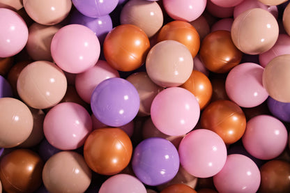 Blush Luxe Mix Ballenbakballen 7 cm – Beige, Goud, Lila & Pastelroze
