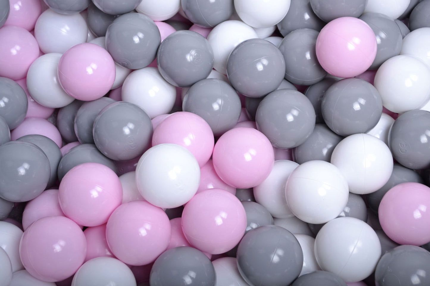 Blush Mist Mix Ballenbakballen 7 cm – Grijs, Pastelroze & Wit