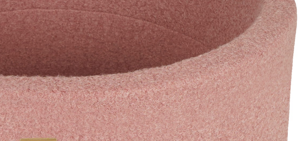 Ronde Bouclé Ballenbak Roze