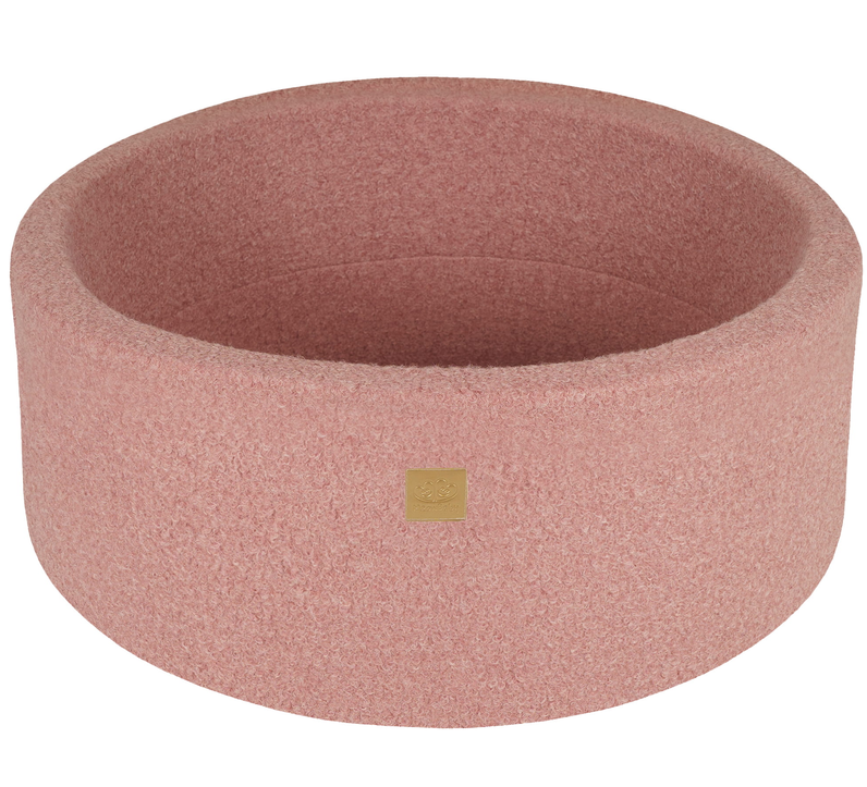 Ronde Bouclé Ballenbak Roze