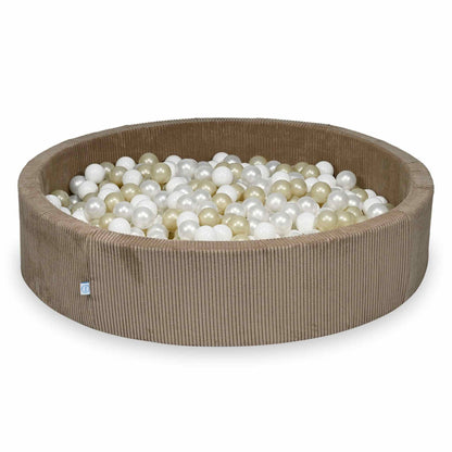 XXL Ribstof ballenbak 130 cm incl. 600 ballen - in 8 kleuren