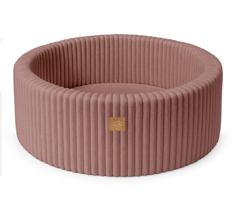 MeowBaby Churros Ballenbak 90x30 cm – Zachte Ribstof & Stijlvol Design
