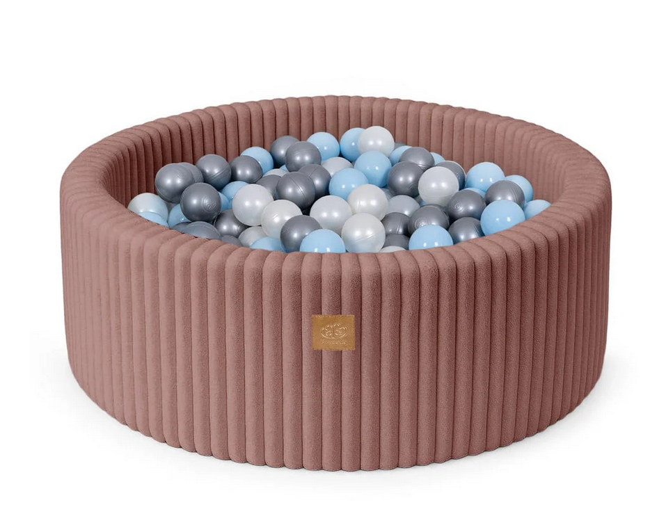 MeowBaby Churros Ballenbak 90x30 cm – Zachte Ribstof & Stijlvol Design