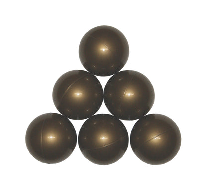 Ballenbakballen 7 cm – metallic donkergoud
