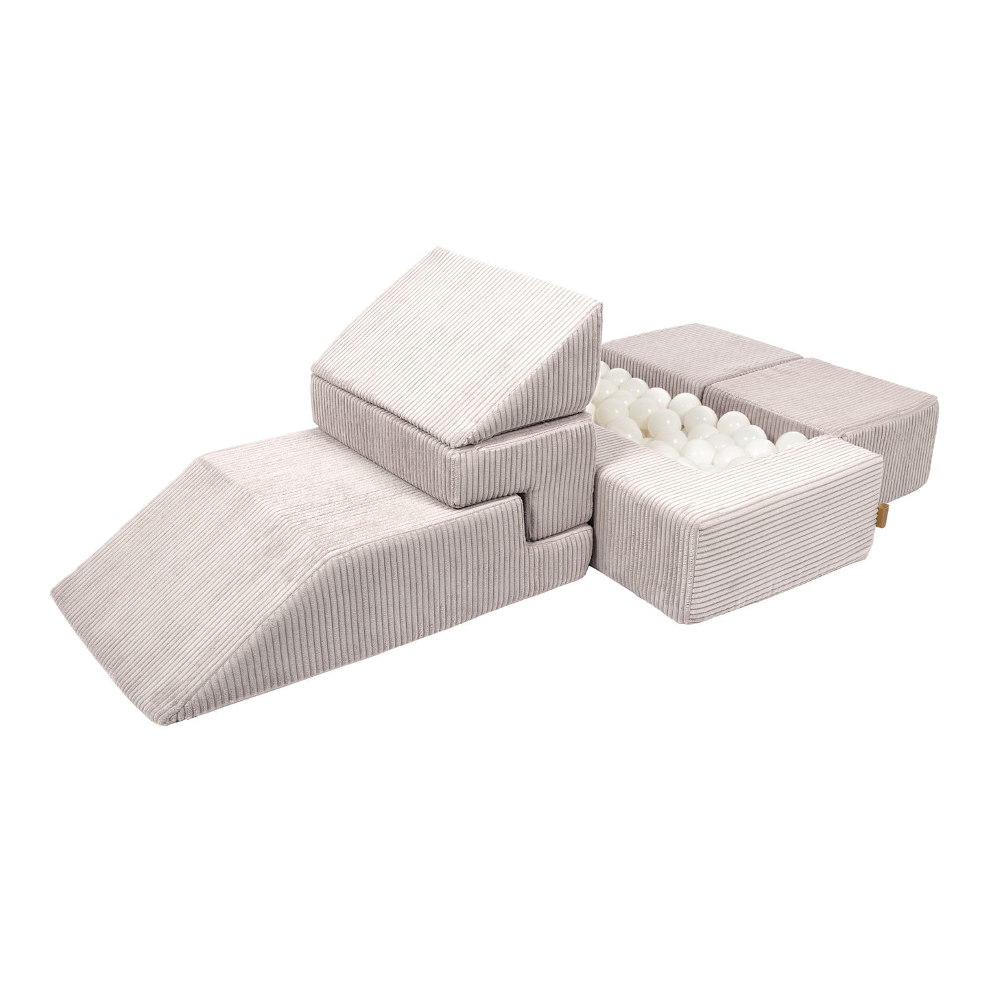 Multifunctionele 6-Delige Foamblokken Playsofa in 4 Kleuren