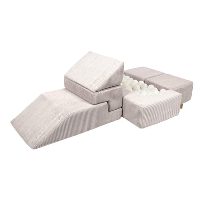 Multifunctionele 6-Delige Foamblokken Playsofa in 4 Kleuren