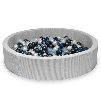 XXL Ribstof ballenbak 130 cm incl. 600 ballen - in 8 kleuren