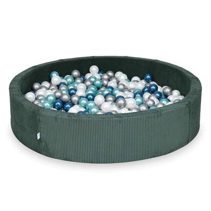 XXL Ribstof ballenbak 130 cm incl. 600 ballen - in 8 kleuren