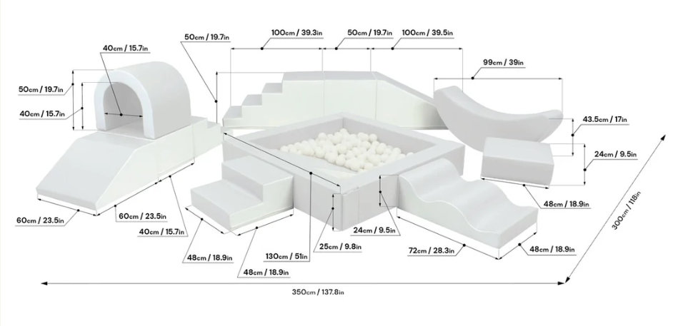 IGLU Party Set 12 delige speelset met ballenbak