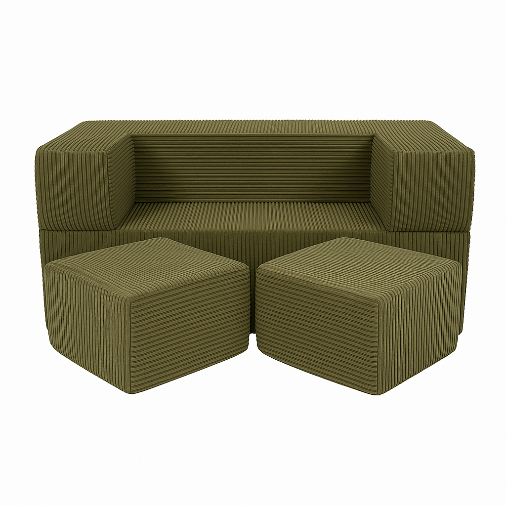 Modulaire Kinderbank – 4 Elementen - 5 Kleuren