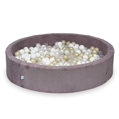 XXL Ribstof ballenbak 130 cm incl. 600 ballen - in 8 kleuren