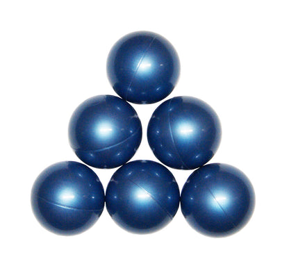 Ballenbakballen 7 cm – metallic blauw
