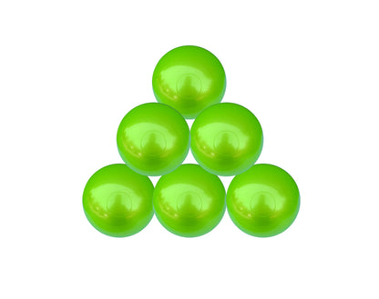 Ballenbakballen 7 cm – metallic limoen
