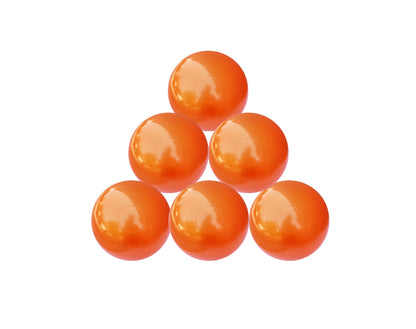 Ballenbakballen 7 cm – metallic oranje