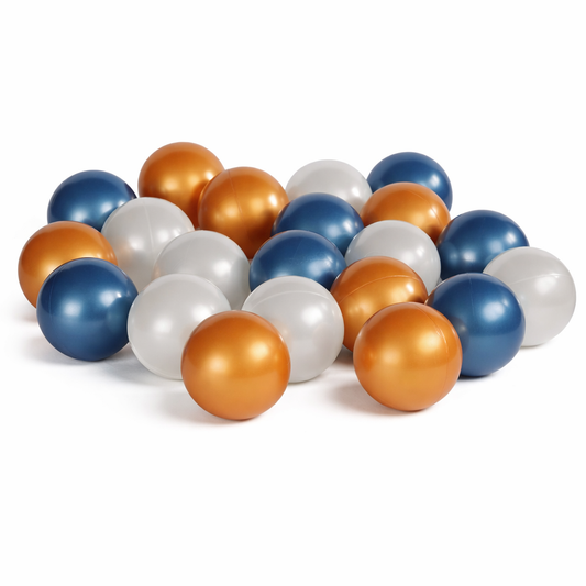 500 metallic ballenbakballen 7 cm - Kies en mix