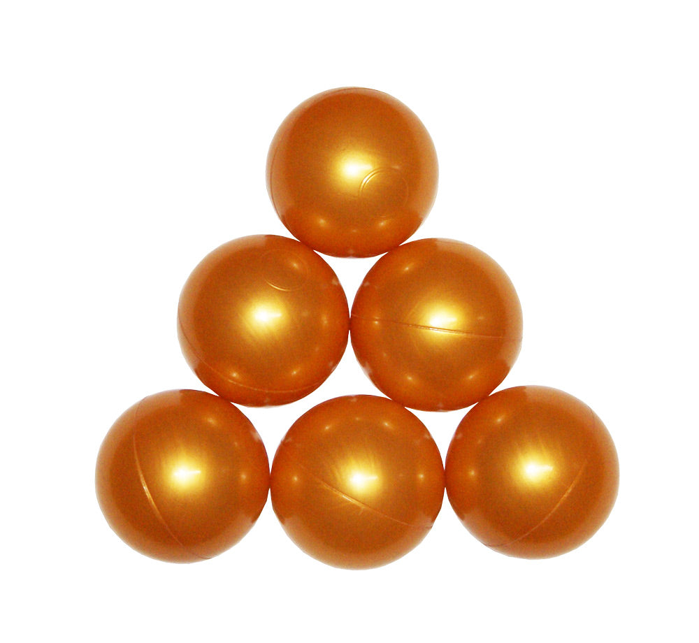 Ballenbakballen 7 cm – metallic goud