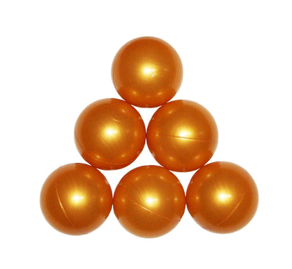 Ballenbakballen 7 cm – metallic goud