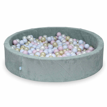 XXL Ribstof ballenbak 130 cm incl. 600 ballen - in 8 kleuren