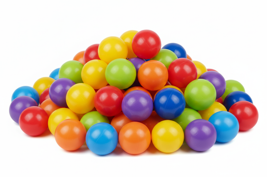 Mix ballenbak ballen witte achtergrond