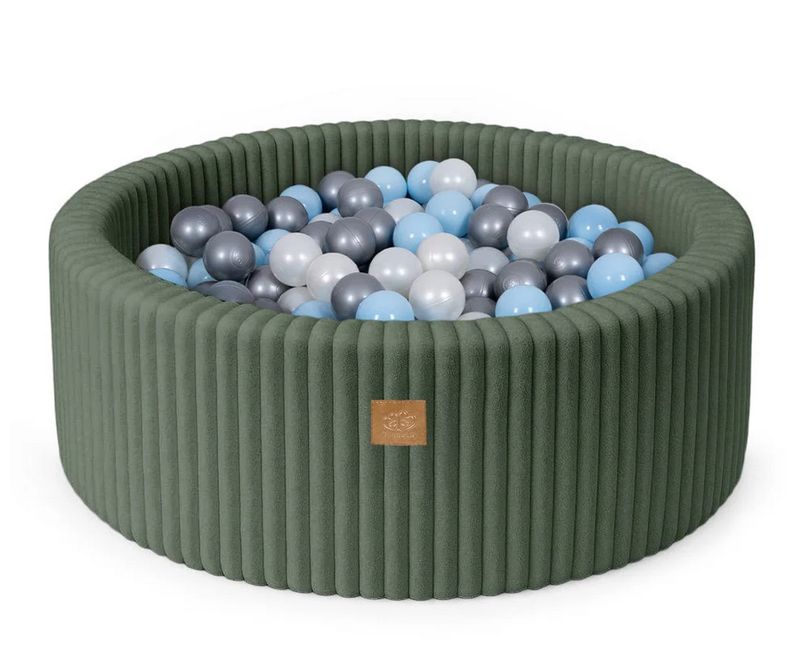 MeowBaby Churros Ballenbak 90x30 cm – Zachte Ribstof & Stijlvol Design