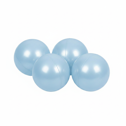 Parelmoer babyblauw ballen zonder logo