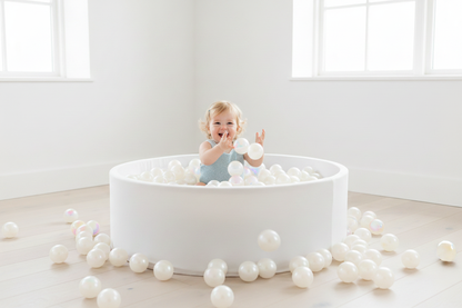 Parelmoer ballenbak met kind - extra glans