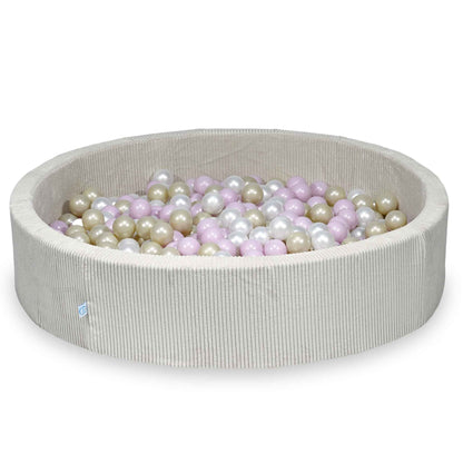XXL Ribstof ballenbak 130 cm incl. 600 ballen - in 8 kleuren