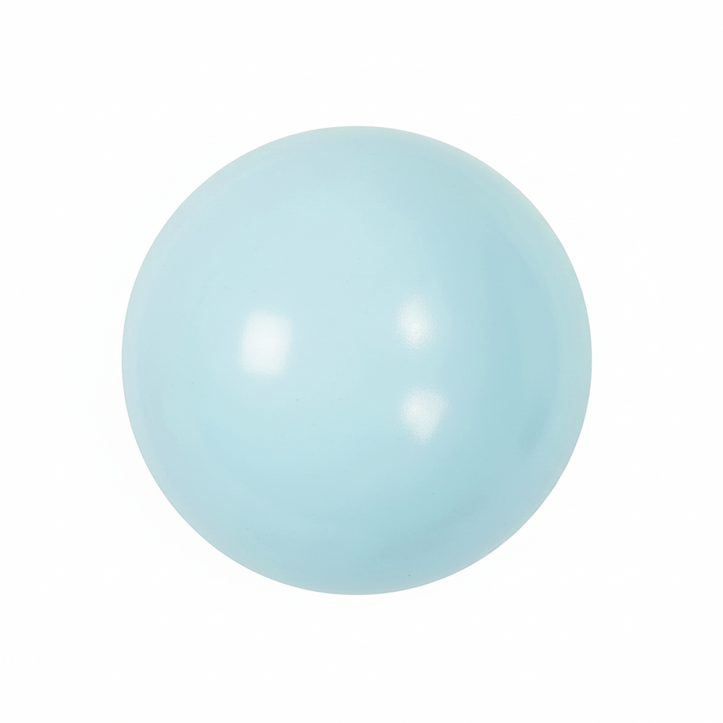 Pastelblauwe bal zonder opdruk
