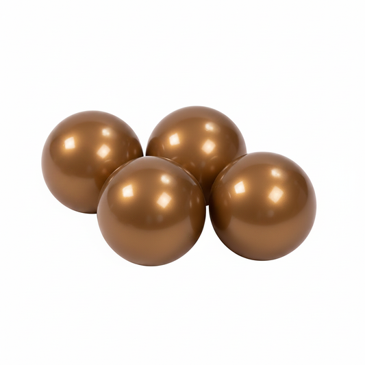 Platina goud ballen zonder logo - 4 ballen