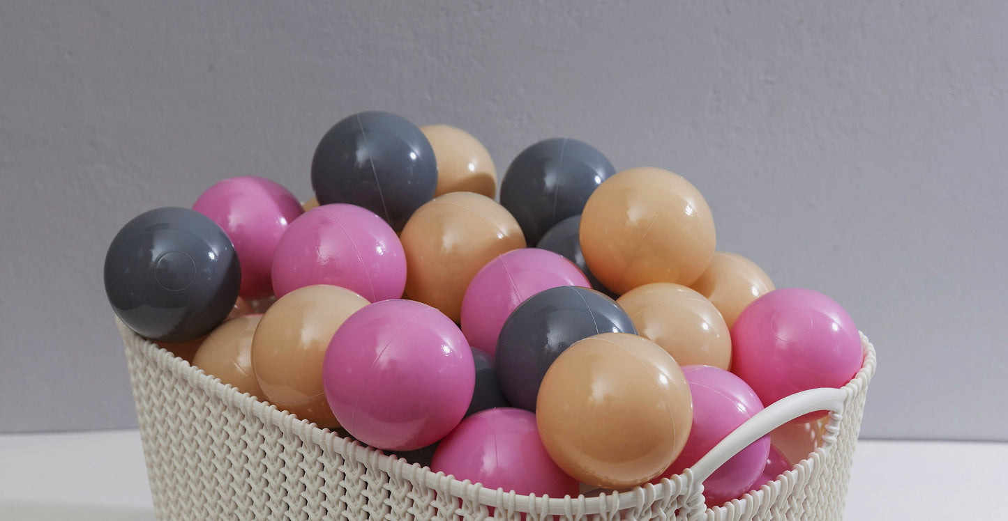 Ballenbakballen 7 cm Poederroze