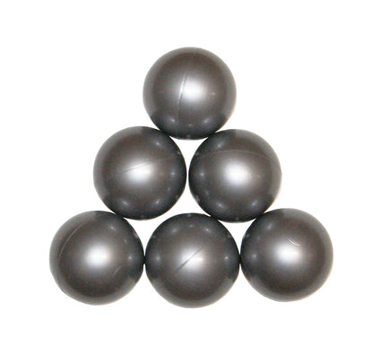 Ballenbakballen 7 cm – metallic zilver