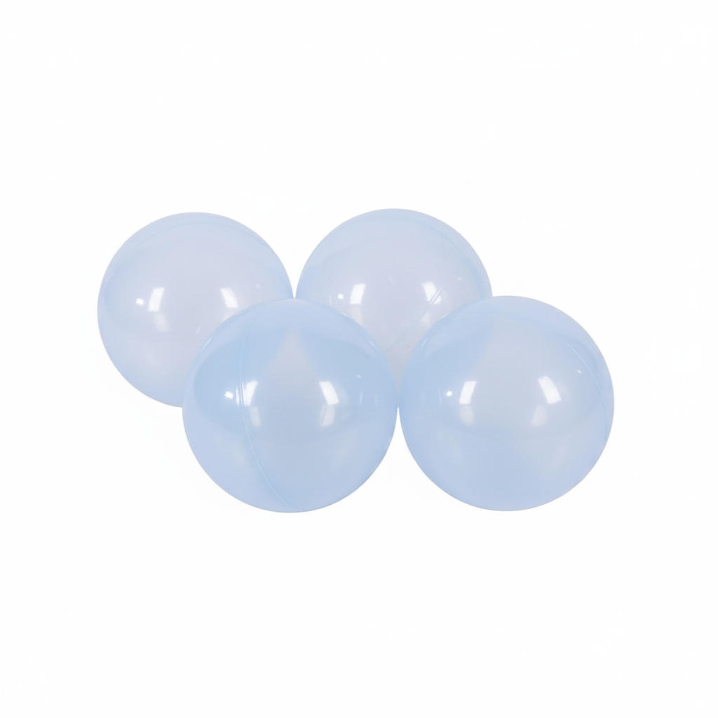 Transparant blauwe ballen zonder logo