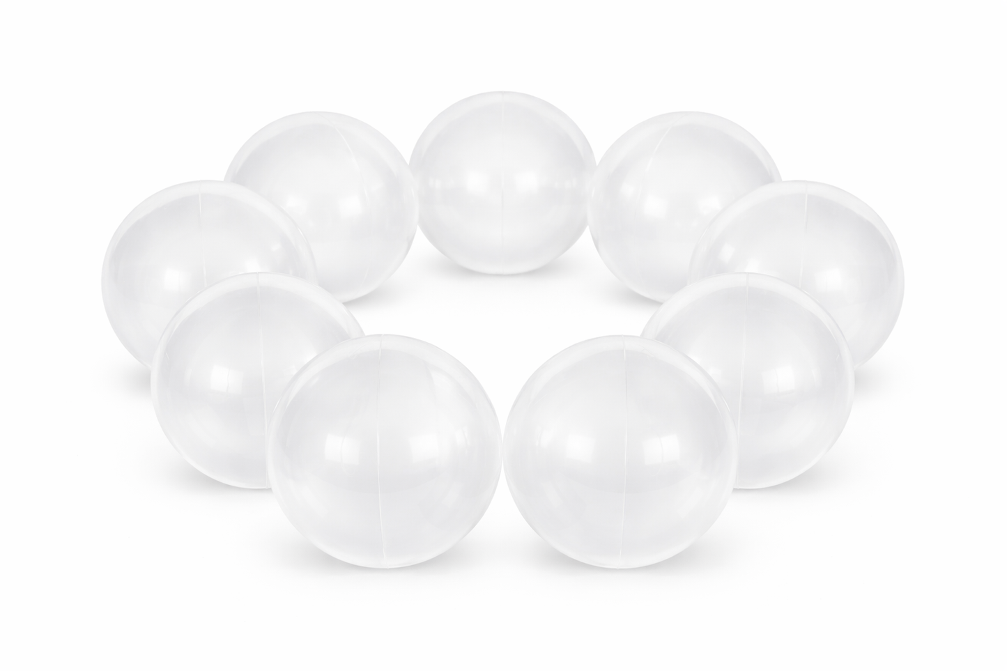 Ballenbakballen 8 cm Transparant