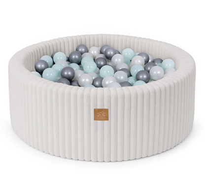 MeowBaby Churros Ballenbak 90x30 cm – Zachte Ribstof & Stijlvol Design