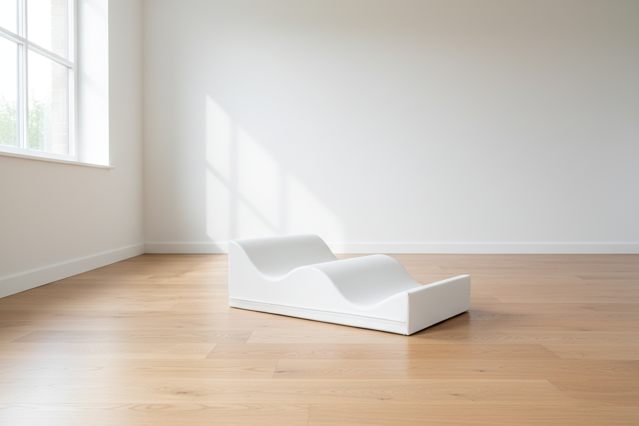 Witte golfblok in kinderkamer