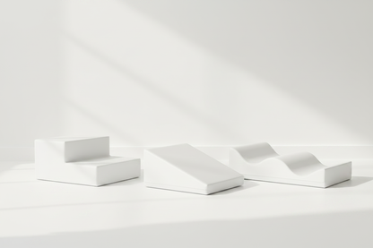 Witte softplay blokken op witte achtergrond