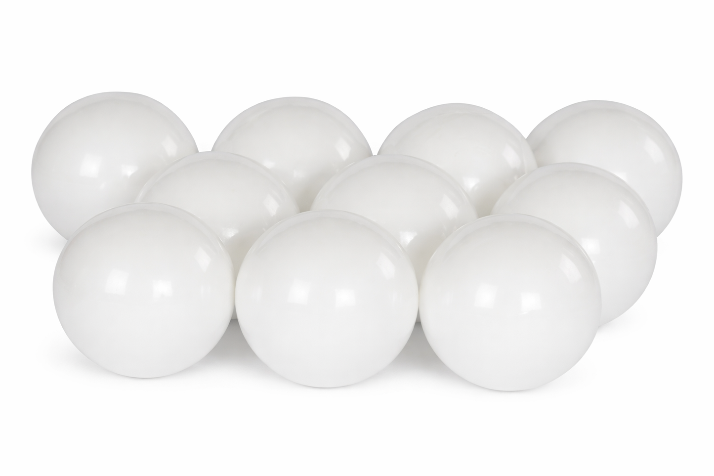 Ballenbakballen 8 cm Wit